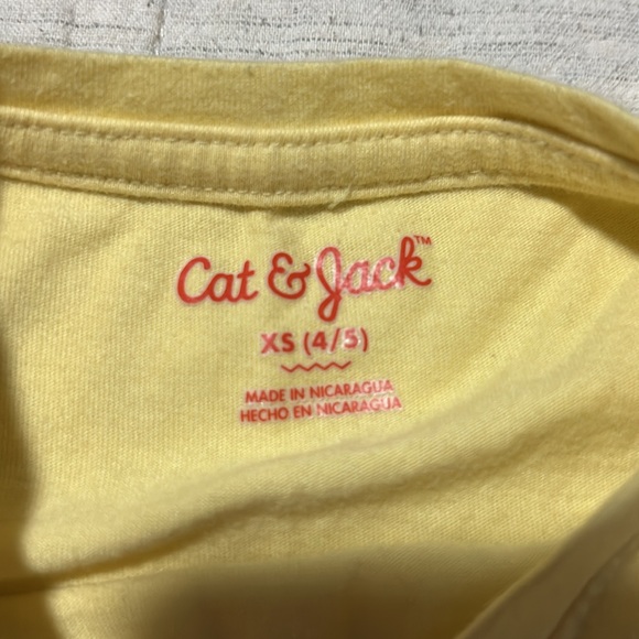 Cat & Jack Girls tshirt. Size XS(4/5) - Picture 2 of 2